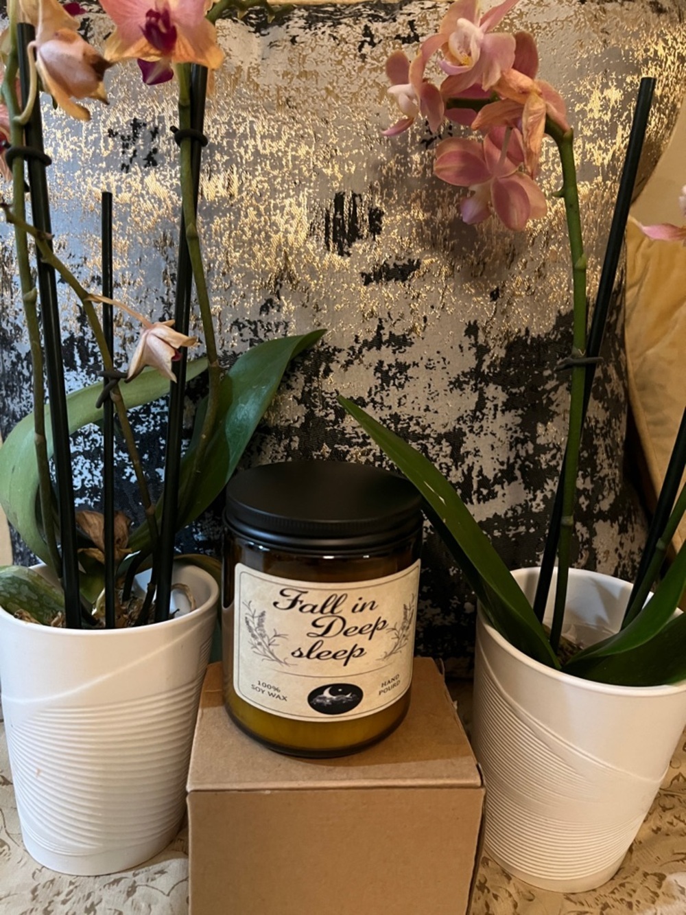 Fall in Deep Sleep Scented Soy Candle - Pink - Picture 2 of 2